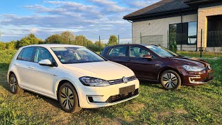 Volkswagen eGolf 2018 сравнение нескольких комплектаций Рестайлинг 358 kwh [upl. by Ecnaiva]