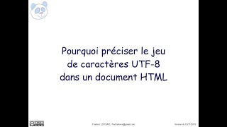 HTML  Pourquoi une balise meta avec le jeu de caractères UTF 8 [upl. by Shafer]