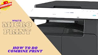 Micro Print Kese Nikale  Combine Print kese kare  konica minolta bizhub 206 [upl. by Norris594]