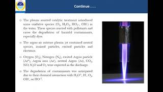 Nonthermal plasma treatment of wastewater [upl. by Kirkpatrick914]