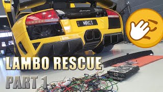 HOW COULD YOU DO THIS TO A LAMBO Lamborghini Car Audio Rescue Part One [upl. by Sternberg]