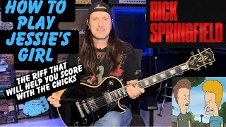 How To Play Jessies Girl By Rick Springfield  The Riff That Will Help You Score And Get Gigs [upl. by Sackey]