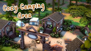 Cozy Campsite  The Sims 4 Speed Build [upl. by Thursby]