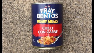 Fray Bentos TINNED CHILLI CON CARNE  £149  BampM  Ready Meal [upl. by Rossuck]