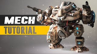 Mech Tutorial Trailer  3Ds Max amp Substance Painter  Get Industry ready [upl. by Lisetta]