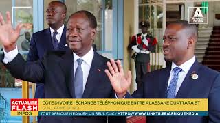 CÔTE D’IVOIRE  ÉCHANGE TÉLÉPHONIQUE ENTRE ALASSANE OUATTARA ET GUILLAUME SORO [upl. by Vanhook]