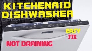 ✨ KITCHENAID DISHWASHER WON’T DRAIN  EASY FIX ✨ [upl. by Levania]