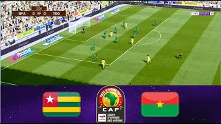 match Burkina Faso vs Togo Éliminatoires Afrique match complet Gameplay pes2021 [upl. by Neleh]