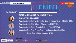 MESA A PESQUISA EM LINGUÍSTICA NO BRASIL RECORTES [upl. by Bradlee170]