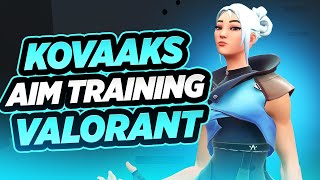 How to IMPROVE YOUR AIM for VALORANT using the NEW KOVAAKS PLAYLIST Pro Guide [upl. by Amal541]