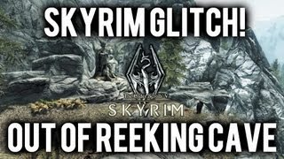 Skyrim Glitches Out of Reeking Cave [upl. by Sheply]