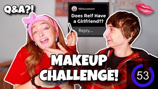 EXTREME Makeup Challenge  QampA  McKenzi Brooke and Reif Harrison [upl. by Nwotna]