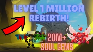 Rebirthing at Level 1 Million  Giant Simulator Classic Roblox [upl. by Bolanger142]