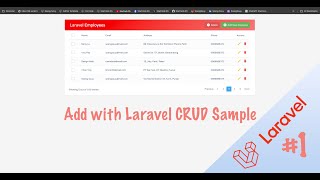 Sample CRUD Bootstrap with Laravel [upl. by Elburr]