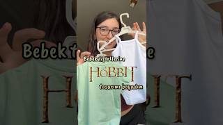 Hobbit Temalı Tişört Boyadım 🧝🏻‍♀️ lotr hobbit meyzileyoutubeshorts fabricpainting art diy [upl. by Eehsar]