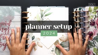 PLANNER SETUP 2024  1Planner System from 4 Planners using Discbound Classic Happy Planner Inserts [upl. by Leay548]