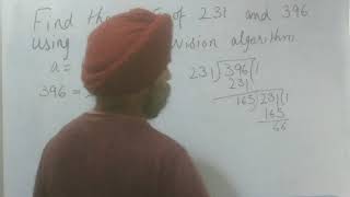 Find the HCF of 231 and 396 using Euclid Division Algorithm Class 10 Chapter 1 Solution [upl. by Anitram599]