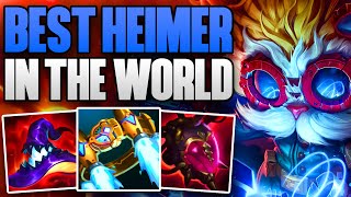 BEST HEIMERDINGER IN THE WORLD DOMINATING CHALLENGER  CHALLENGER HEIMER TOP GAMEPLAY  1412 [upl. by Yliab]