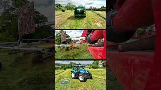 Raking n baling first cut silage arimagery farming agriculture farmlife [upl. by Staten840]