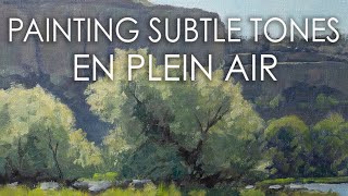 Painting Subtle Grays in a LandscapeOil Painting Tutorial [upl. by Lali942]