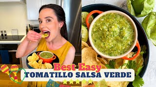 BEST Tomatillo Salsa Verde [upl. by Nashner704]