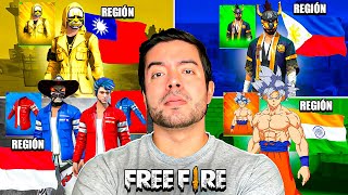 COSAS EXCLUSIVAS de OTRAS REGIONES en FREE FIRE 1 TAILANDIA  ANTRONIXXG [upl. by Annaegroeg]