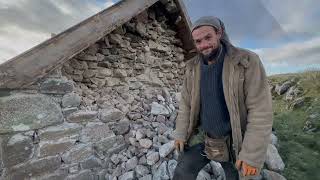 Scottish Bothy restoration part 2 Gable Collapse [upl. by Adnamor]