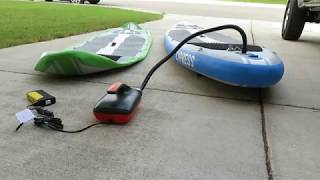 Electric Paddleboard Pump for any inflatable Standup Paddle board SUP [upl. by Charlton243]