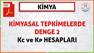 KİMYASAL TEPKİMELERDE DENGE 2 11 SINIF 2020 AYT Kp VE Kc HESAPLARI YENİ MÜFREDAT [upl. by Eenolem529]