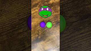 Donatello Ninja Turtle 🐢 colors mixing satisfying shortsfeed shorts ninjaturtles donatello [upl. by Nospmis701]