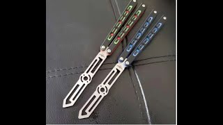 TheONE Original Design Butterfly Knife Trainer Quick Flip Balisong shorts [upl. by Turley]