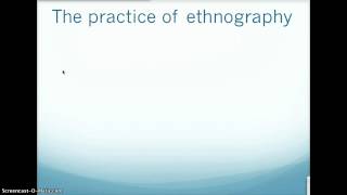 Introduction to Ethnographic Methods [upl. by Haleemak]