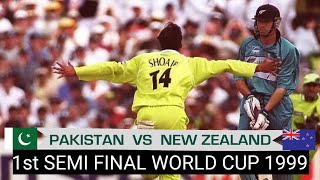 Pakistan vs New Zealand 1st Semi Final World Cup 1999 [upl. by Kisung9]