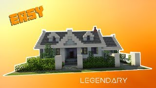 How to Build a Small Suburban House  MINECRAFT TUTORIAL [upl. by Erie]