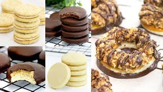 5 DIY Girl Scout Cookie Recipes  Samoas Tagalongs DoSiDos Thin Mints amp Trefoils  RECIPE [upl. by Aehsat628]