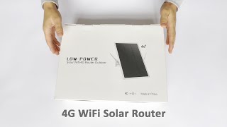 LCLCTEK Wireless Internet Hotspot Solar Battery 4G LTE Outdoor Solar WIFI Router For Security Camera [upl. by Chalmers474]