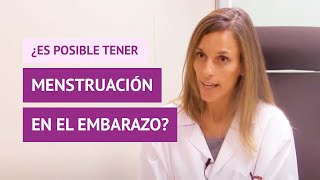 ¿Es posible tener la menstruación estando embarazada [upl. by Aoh]