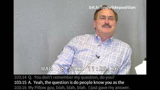 Watch MyPillow CEO Mike Lindell MELT DOWN in a 2023 Deposition for Eric Coomer Dominion Defamation [upl. by Michaud]