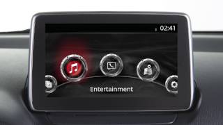 Entertainment in de Mazda CX3  MZD Connect [upl. by Ademla210]