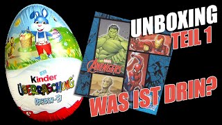 kinder Überraschung ® Riesen Ei mit Marvel © Avengers Figur  Welcher Superheld ist drin  Teil 1 [upl. by Benito]