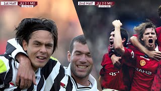 Manchester Uniteds Unforgettable Comeback vs Juventus 1999  Beckham Keane Cole Yorke and more [upl. by Ahsemad]