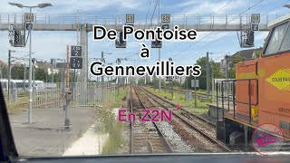 De la gare de Pontoise à Gennevilliers sur la ligne C [upl. by Nagud]