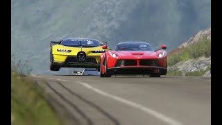 Bugatti Vision GT vs Super Cars at Highlands [upl. by Cesare659]