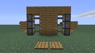 Puerta automática con pistones de Redstone Minecraft 174 [upl. by Field]