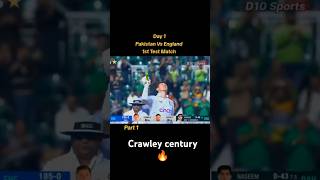 Pak vs ENG Test Match Crawley first century naseeshah bowling test match Highlights [upl. by Ellinej]