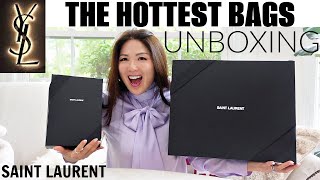 OMG SO GOOD THE HOTTEST NEWLY RELEASED SAINT LAURENT BAGS UNBOXING  CHARIS❤️ [upl. by Ardnik]