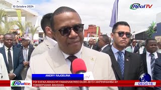 REAL NEWS  NY VAOVAO MARINA MIVANTANA 10 OCTOBRE 2024 Madagascar [upl. by Htenek989]