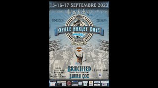 Parade Opale Harley Days  Hardelot  120th anniversary Harley 40th anniversary of the HOG [upl. by Roxie]