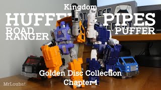 Transformers Kingdom Huffer amp PipesGolden Disc Road Ranger amp Puffer  MrLoubat Review No 37 [upl. by Blalock]