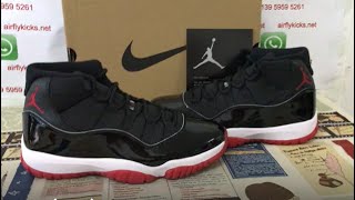 Nike Jordan 11 Bred Review [upl. by Dorcea]